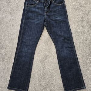 Wrangler Retro Slim Boot Cut Jeans 31x34 Dark Wash Stretch Denim